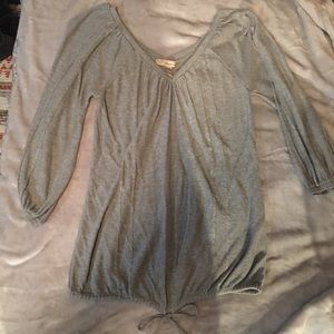 Gray knit type sweater